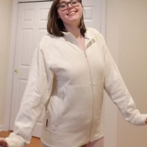 Old Navy white lighter coat